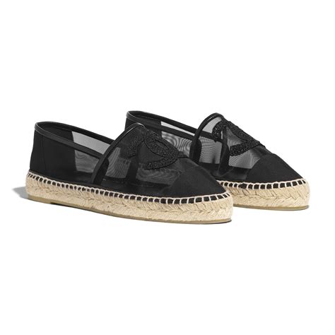 chanel mesh grosgrain espadrilles|chanel espadrilles.